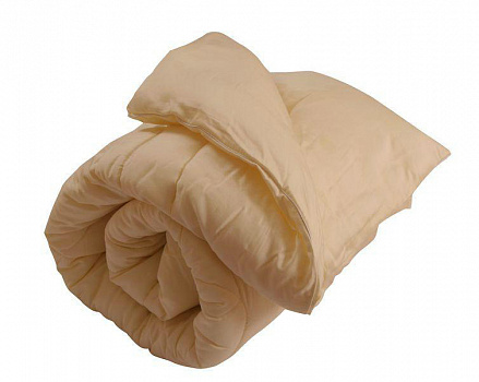 Одеяло Wellness A171B кремовое, полиэстер 150 г/м, 170х205 см, чехол 100% хлопок, 4630005369558