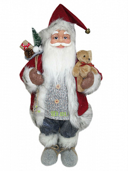 Фигурка Дед Мороз 61 см (красный/черный/серый) М54
